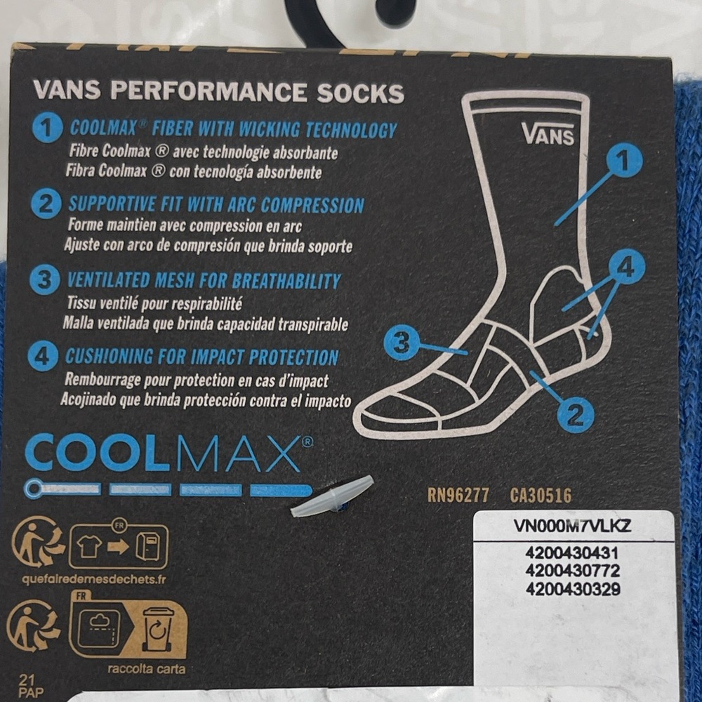 VANS "Off The Wall" Crew socks
New with the tag authentic Vans socks (1 pair) - Picture 10 of 16